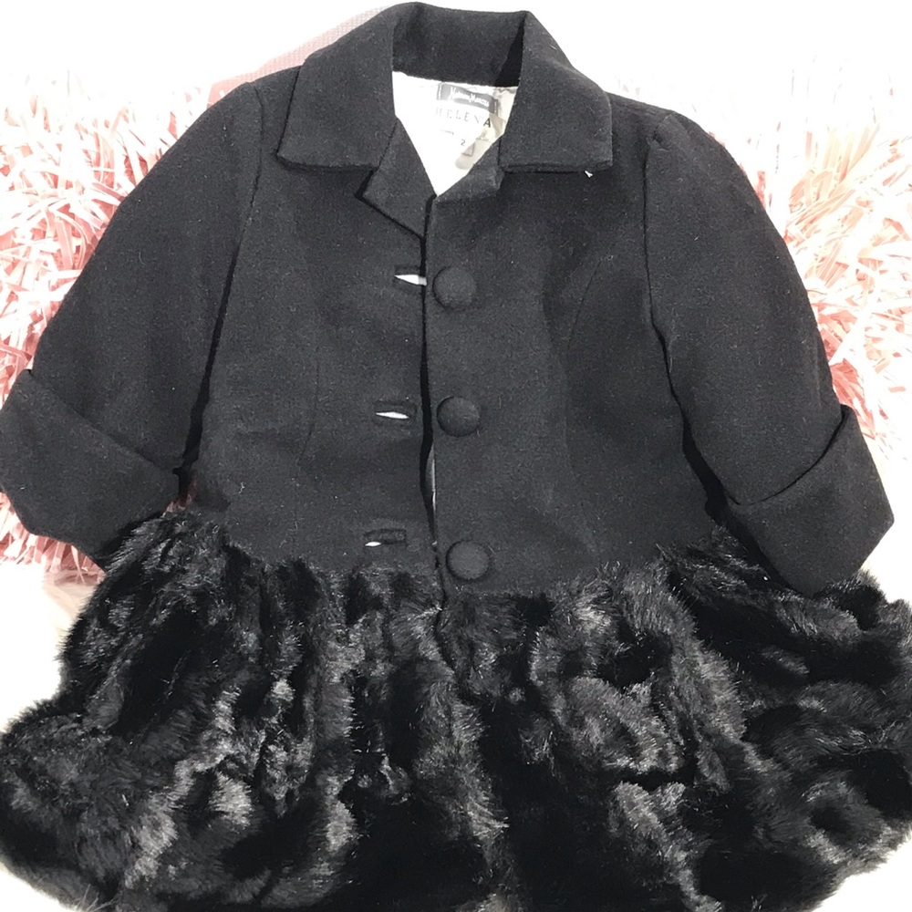 Neiman Marcus Elena faux fur coat size 2 - Picture 5 of 8